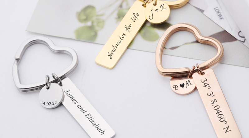 personalized engraved keychain