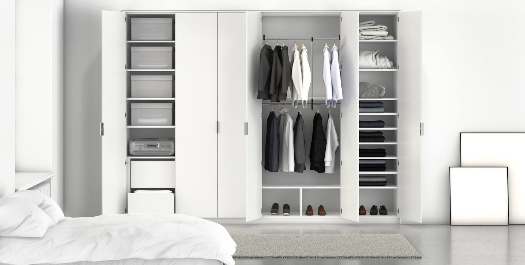 Custom-made built-in wardrobes