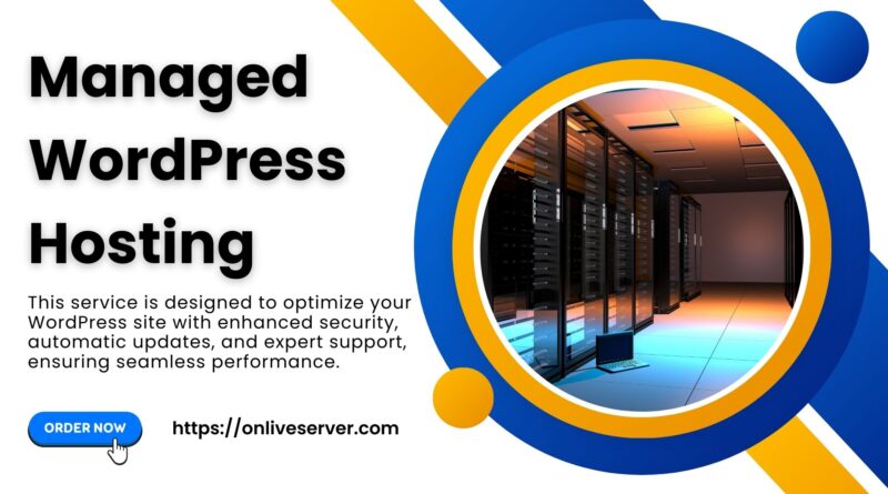 Illustration showing improved website security and speed with managed WordPress hosting.