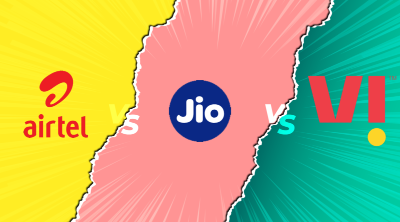 airtel vs jio vs VI | prune