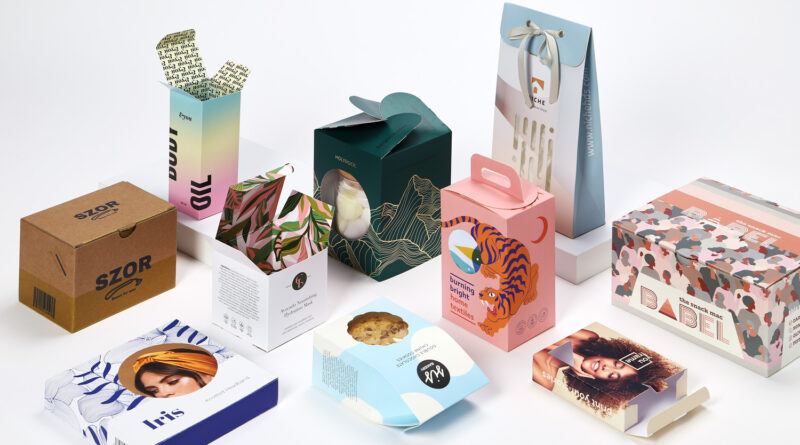 Retail packaging boxes