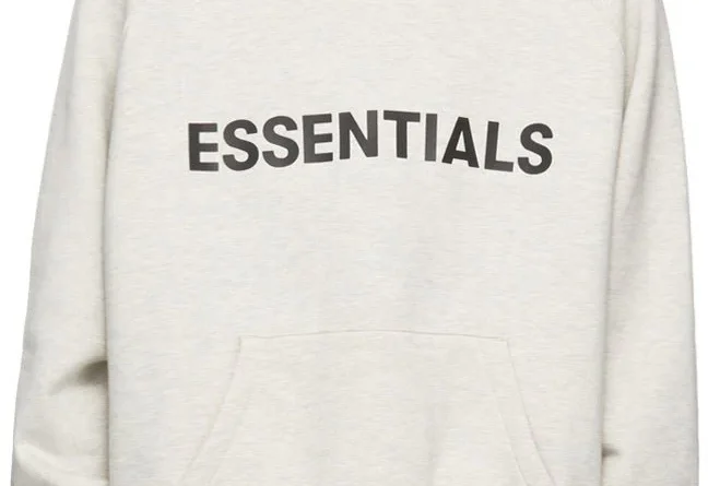 white essentials hoodie