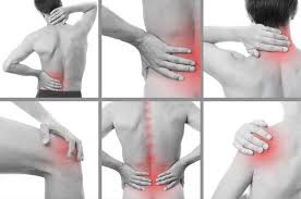 a men have a muscle pain in back pain.