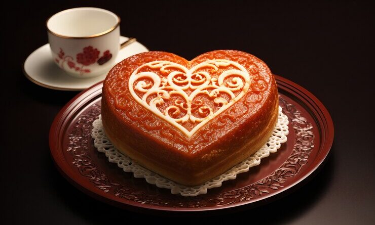 view heart shaped delicious cake 23 2150824968