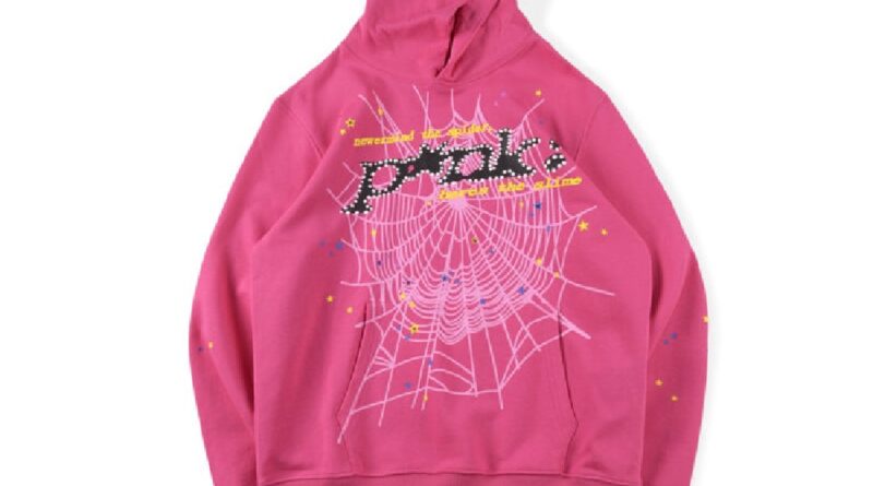 Sp5der Pink Hoodie Dark – Pink 1