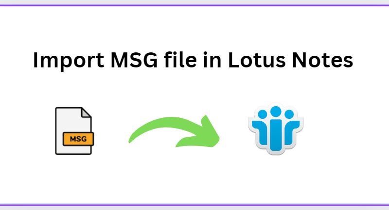 import msg file to lotus notes