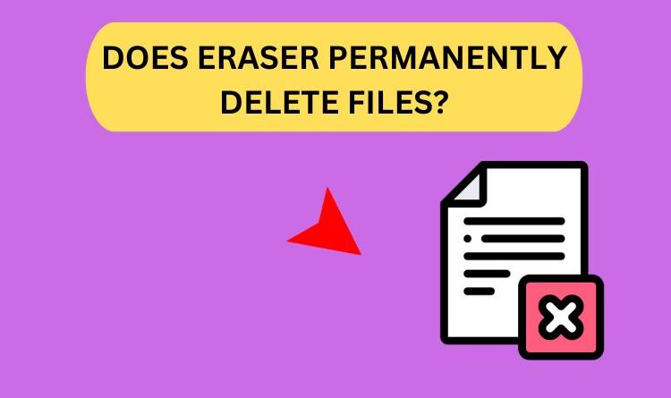 does eraser permanently delete files?