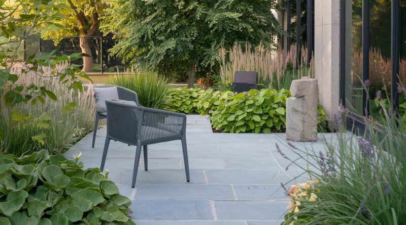 Modern Bluestone Patio