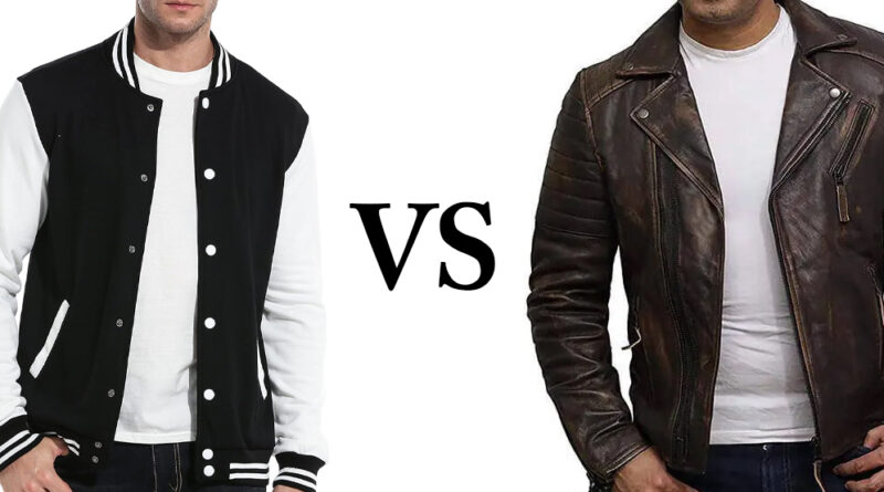 Varsity Jacket vs Leather Jacket