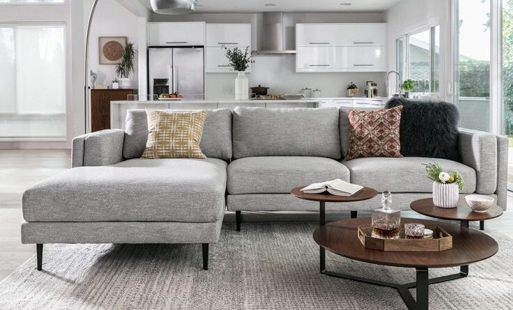 what color coffee table with grey couch