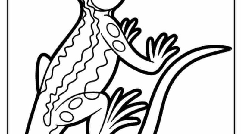 lizard coloring pages