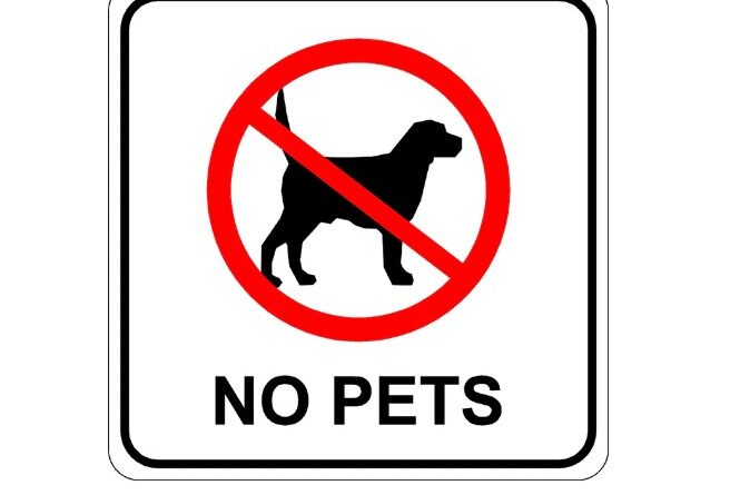 No Pet Signs