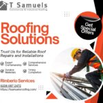 Orange and Black Modern Roofing Services Facebook Post