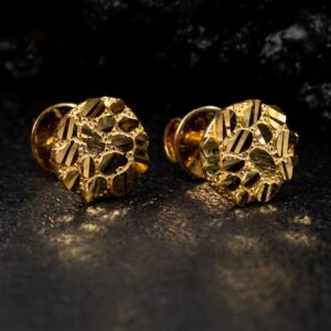 real gold stud earrings